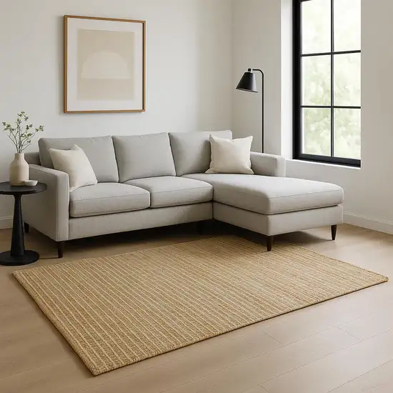 Natural Jute Hand Woven Area Rug Photo 1