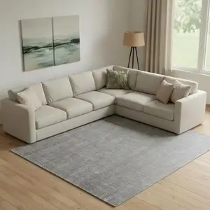 Photo of Gray Hand Woven Area Rug