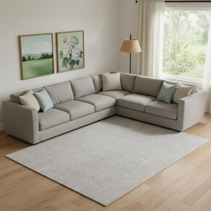 Gray Hand Woven Area Rug Photo 1