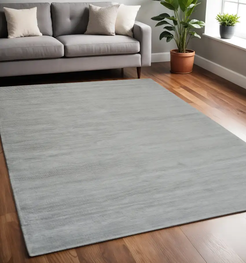 Gray Hand Woven Area Rug Photo 1