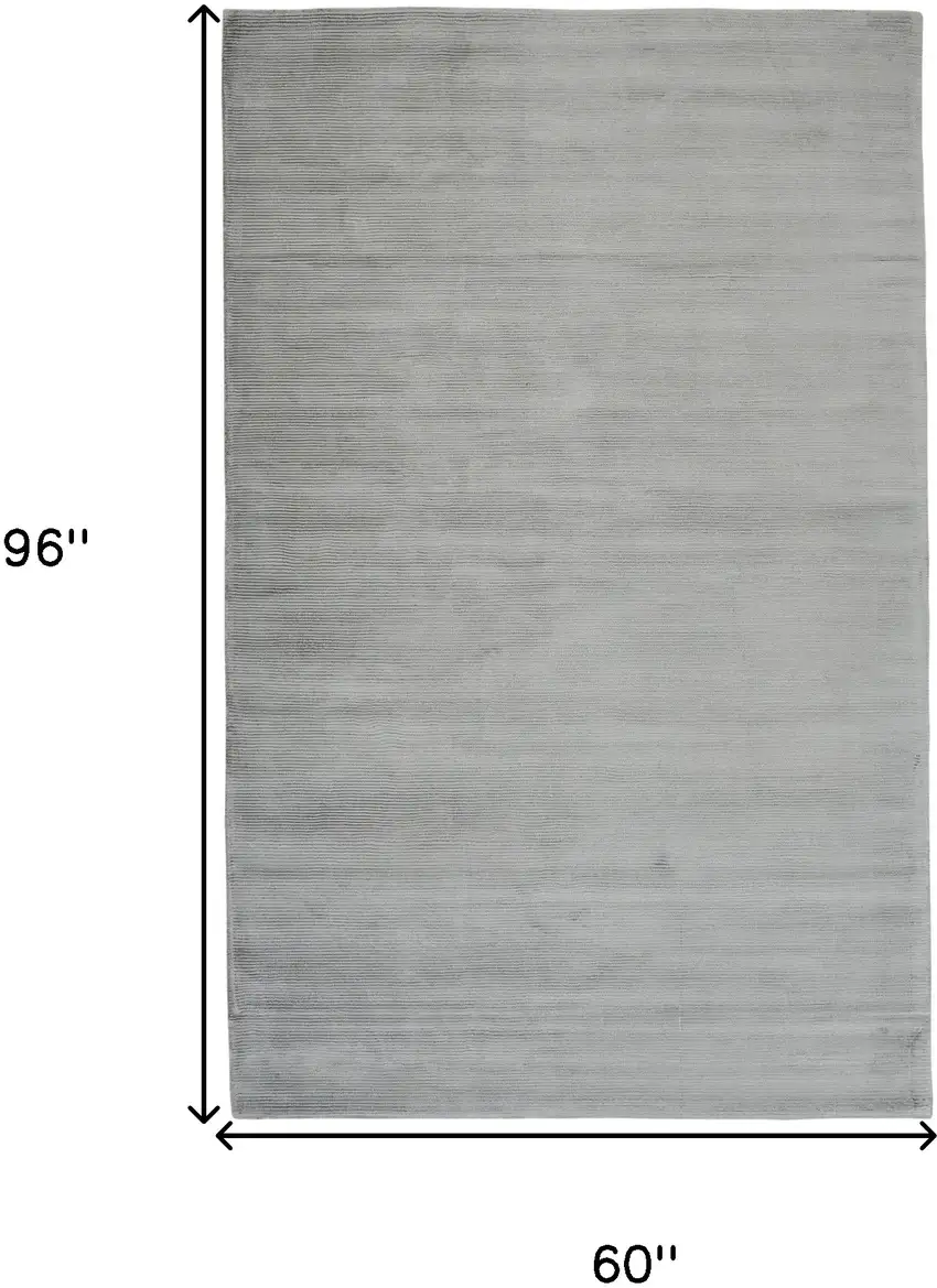 Gray Hand Woven Area Rug Photo 7