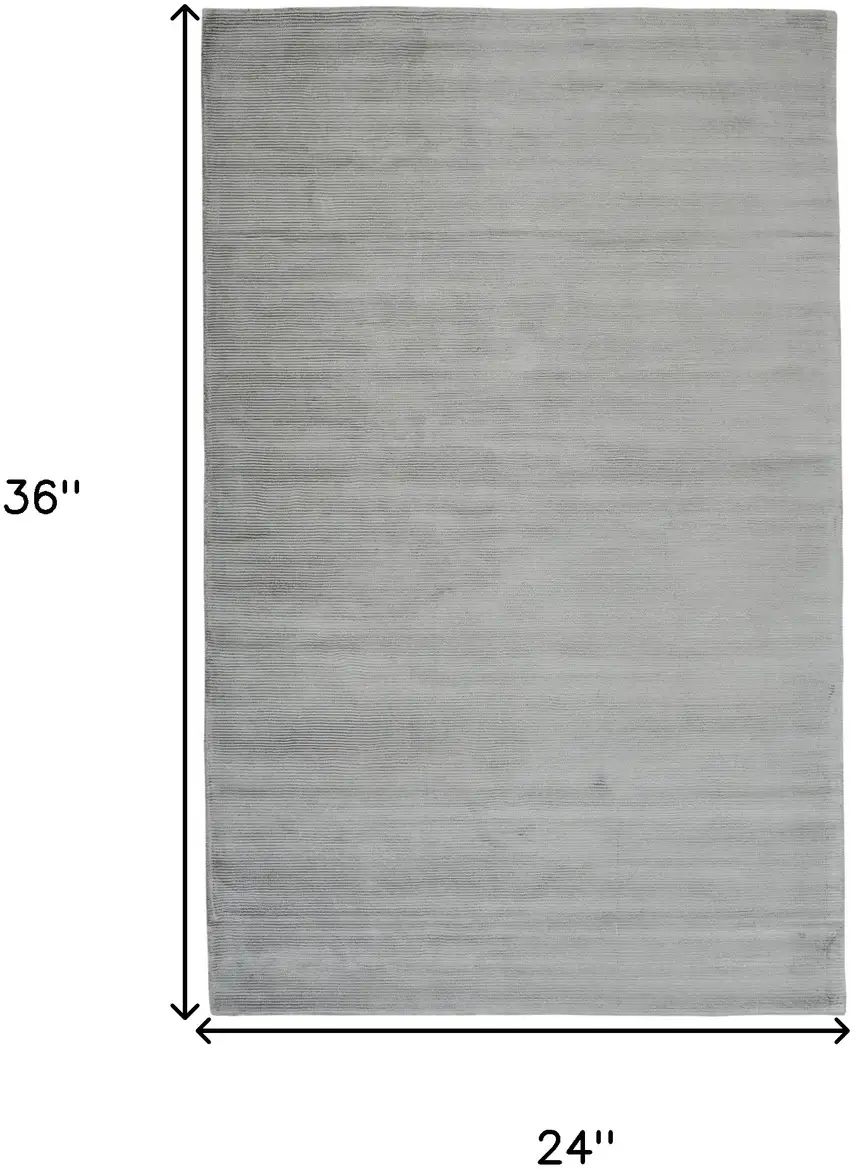 Gray Hand Woven Area Rug Photo 7