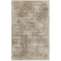 Photo of Gray Hand Woven Distressed Area Rug