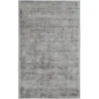 Photo of Gray Hand Woven Distressed Area Rug