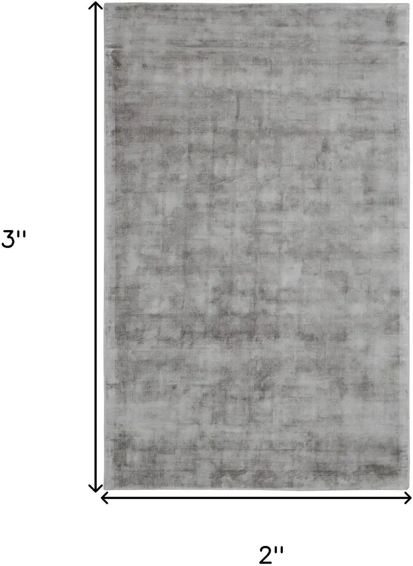 Gray Hand Woven Distressed Area Rug Photo 5