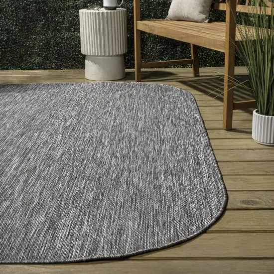 Gray Indoor Outdoor Area Rug Photo 5