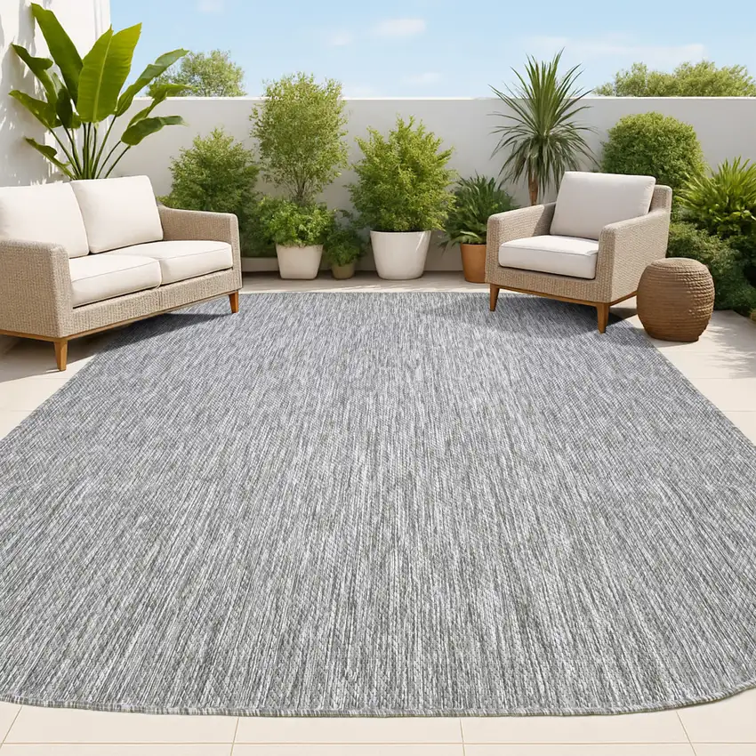 Gray Indoor Outdoor Area Rug Photo 2