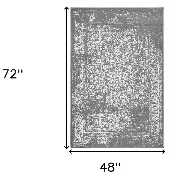 Gray Indoor Outdoor Area Rug Photo 3