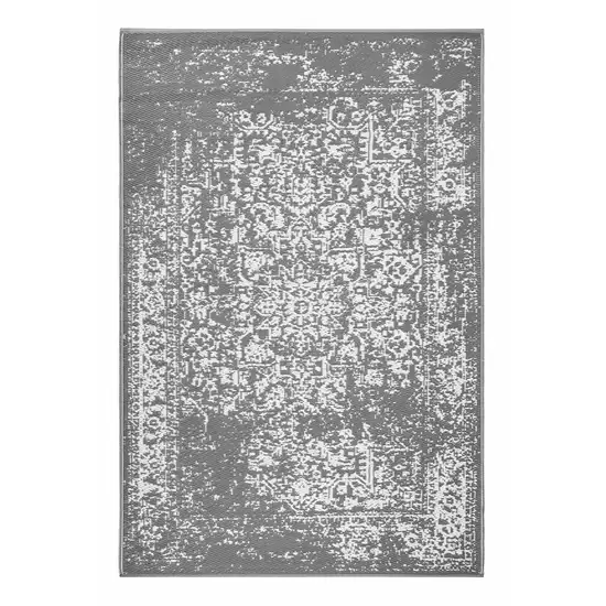 Gray Indoor Outdoor Area Rug Photo 5