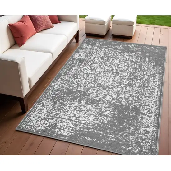Gray Indoor Outdoor Area Rug Photo 1