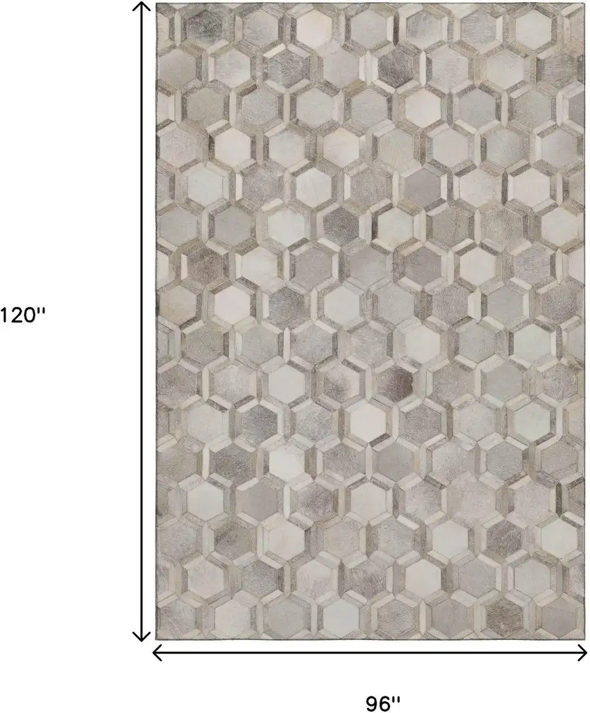 Gray Ivory And Beige Geometric Washable Area Rug With UV Protection Photo 3