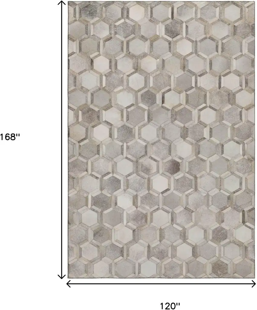 Gray Ivory And Beige Geometric Washable Area Rug With UV Protection Photo 3