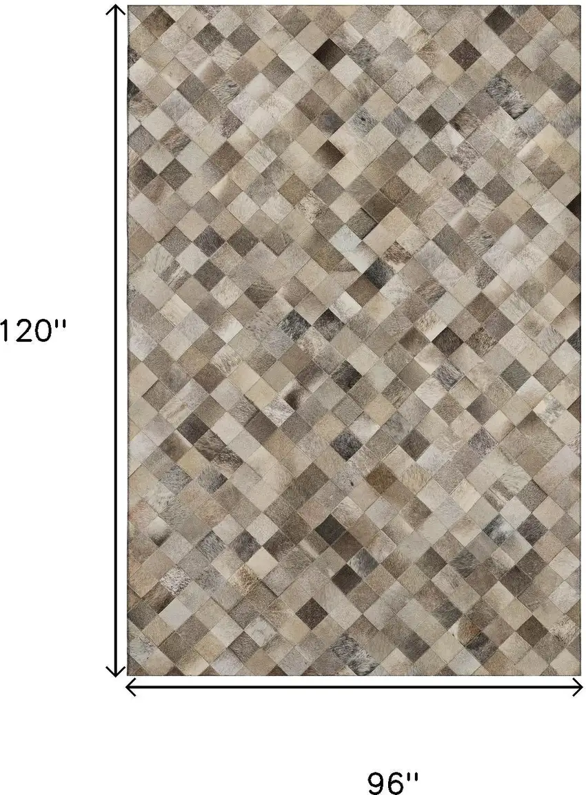 Gray Ivory And Beige Geometric Washable Area Rug With UV Protection Photo 3