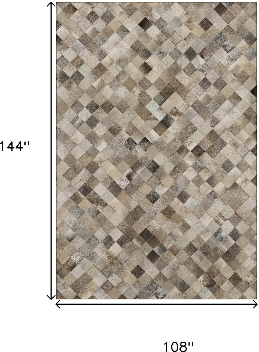 Gray Ivory And Beige Geometric Washable Area Rug With UV Protection Photo 3