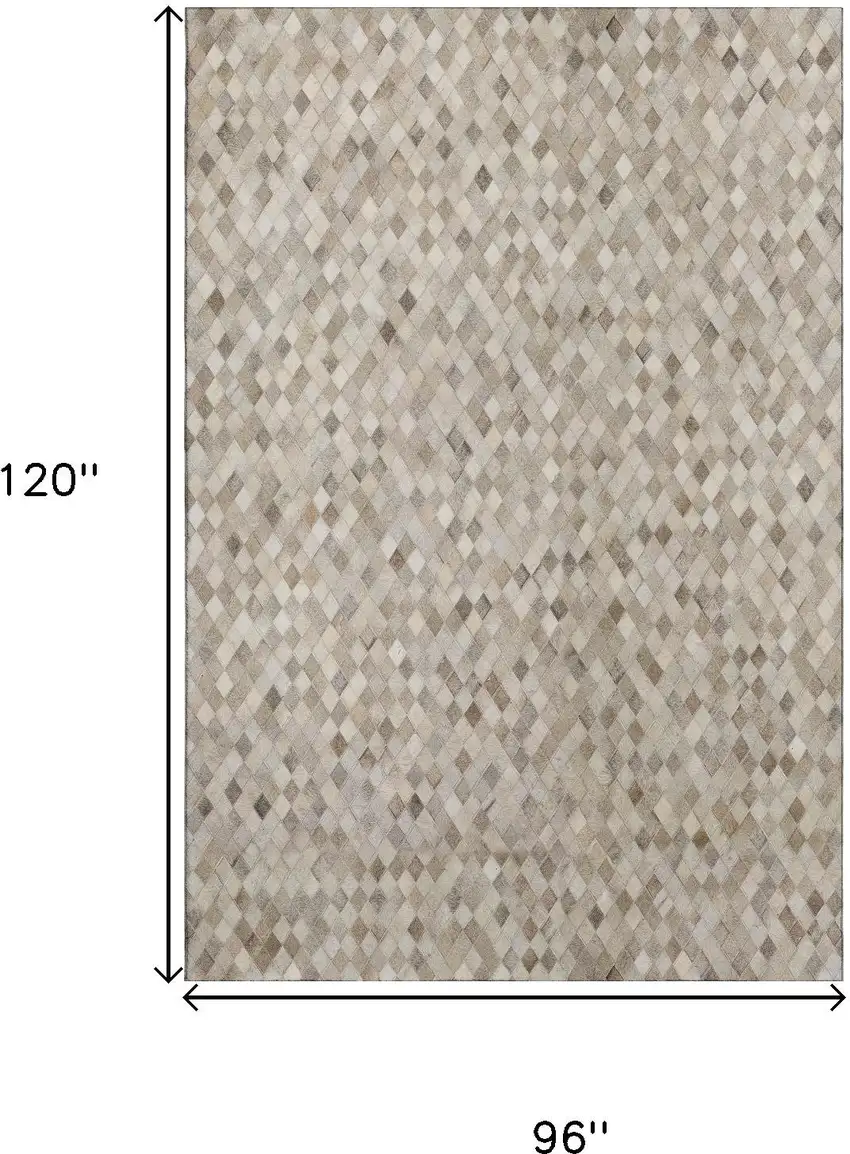 Gray Ivory And Beige Geometric Washable Area Rug With UV Protection Photo 3