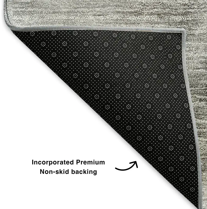 Gray Ivory And Beige Ombre Washable Area Rug With UV Protection Photo 7