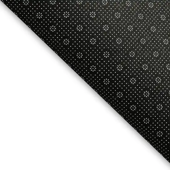 Gray Ivory And Charcoal Polka Dot Washable Area Rug With UV Protection Photo 3