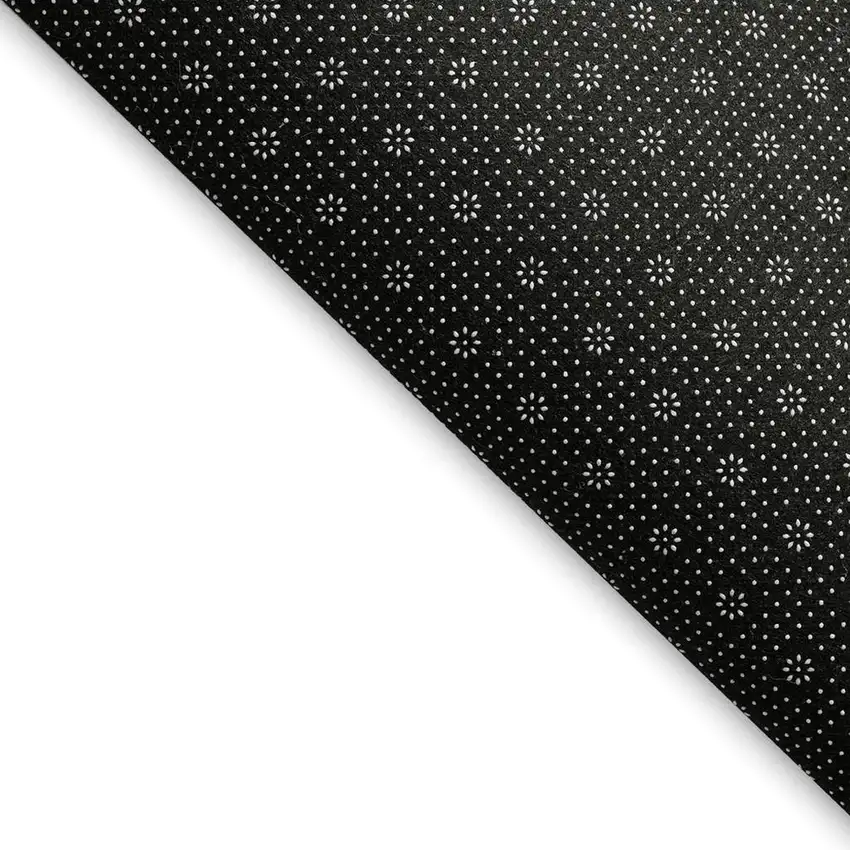 Gray Ivory And Charcoal Polka Dot Washable Area Rug With UV Protection Photo 3