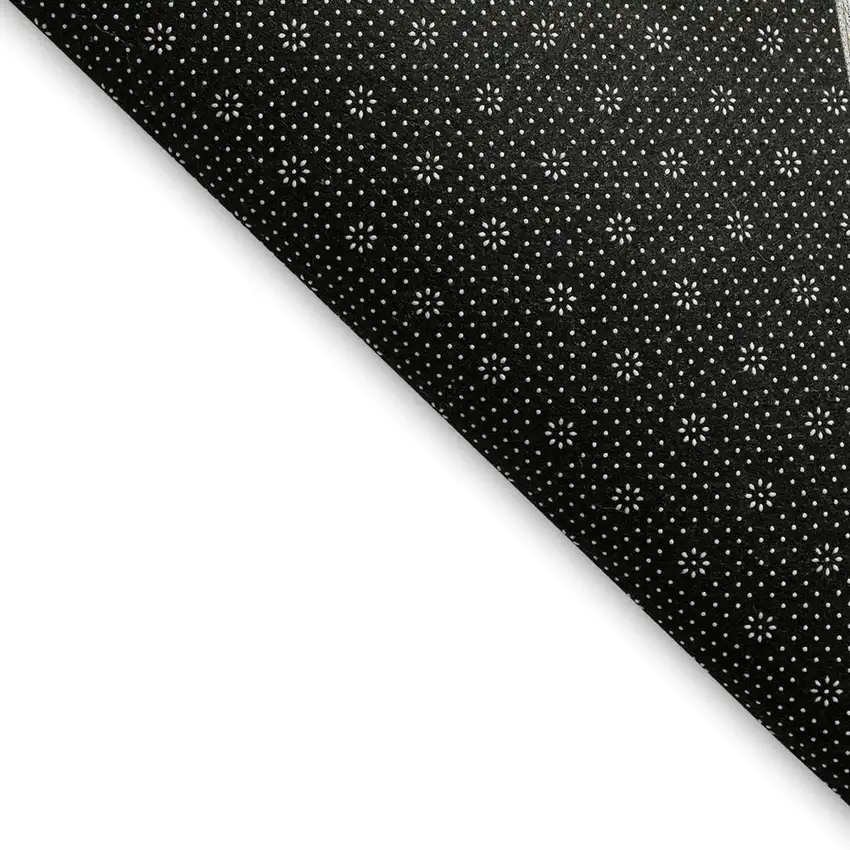 Gray Ivory And Charcoal Polka Dot Washable Area Rug With UV Protection Photo 3