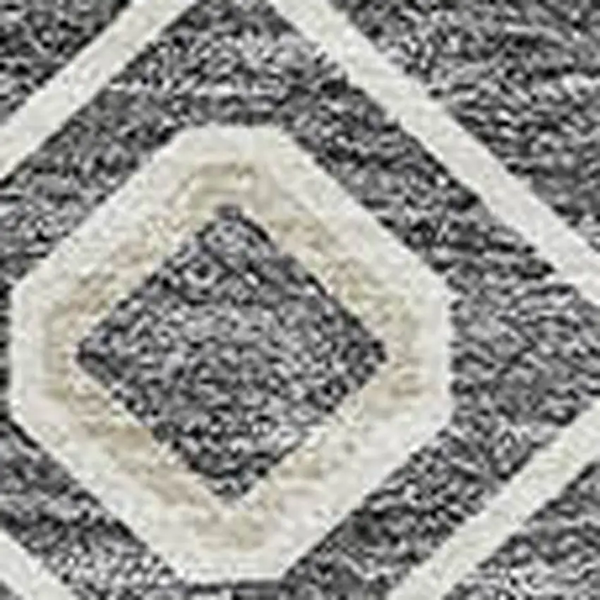 Gray Ivory And Gold Geometric Washable Indoor Outdoor Area Rug Photo 5