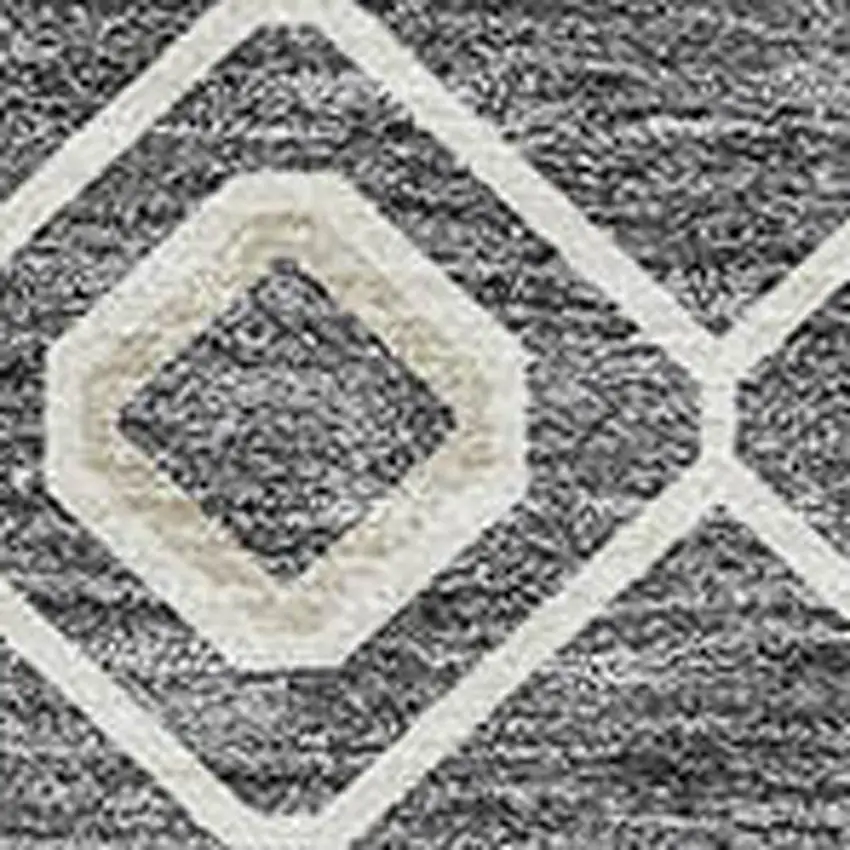 Gray Ivory And Gold Geometric Washable Indoor Outdoor Area Rug Photo 7