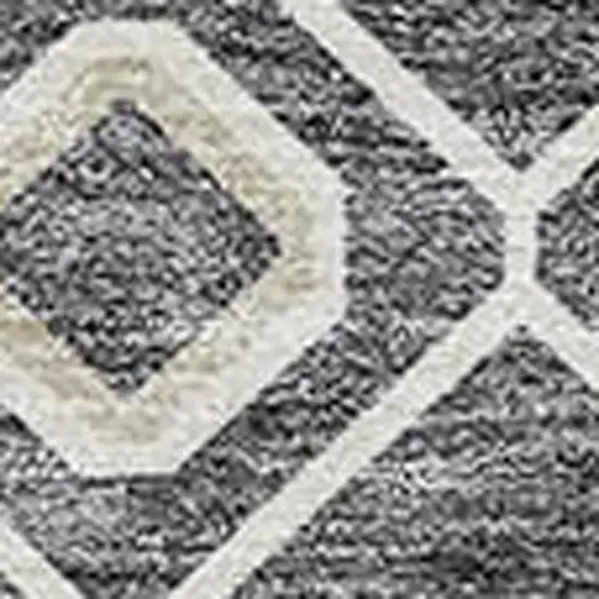 Gray Ivory And Gold Geometric Washable Indoor Outdoor Area Rug Photo 5