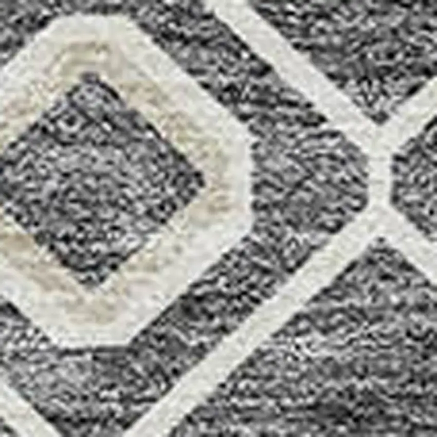 Gray Ivory And Gold Geometric Washable Indoor Outdoor Area Rug Photo 5