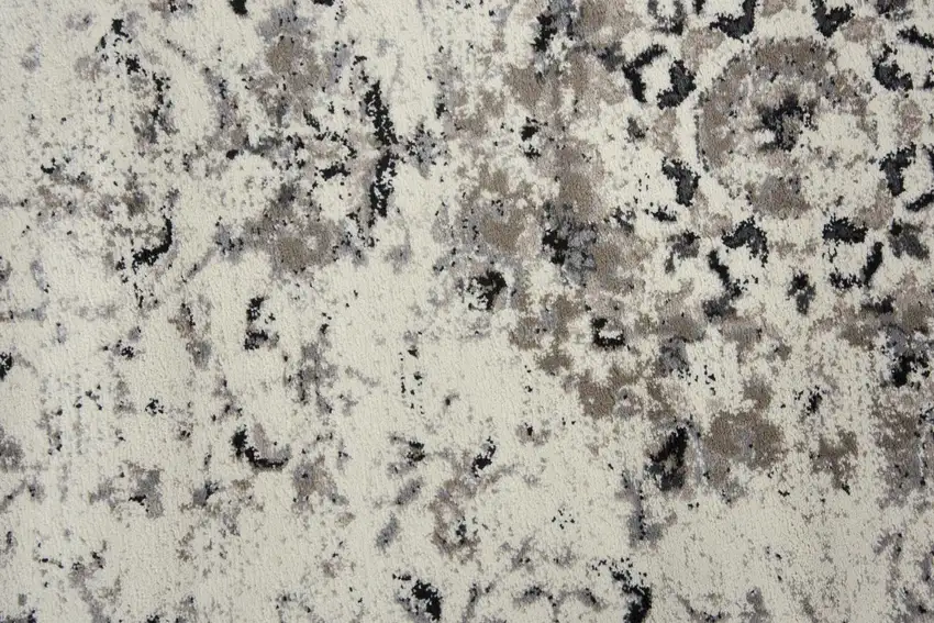 Gray Ivory And Natural Medallion Area Rug Photo 5