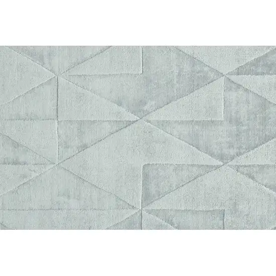 Gray Geometric Hand Woven Area Rug Photo 9