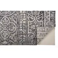 Photo of Gray Ivory And Taupe Abstract Stain Resistant Area Rug