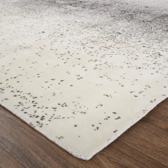 Gray Ivory And Taupe Ombre Hand Woven Area Rug Photo 5