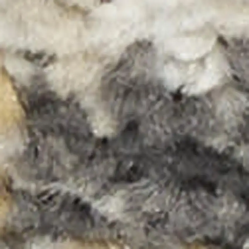 Gray Ivory And Yellow Floral Distressed Area Rug Photo 2