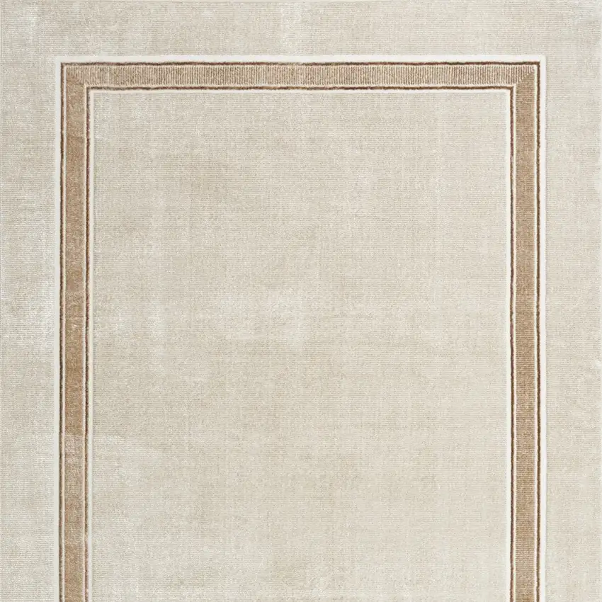 Gray Ivory and Cream Geometric Non Skid Area Rug Photo 6
