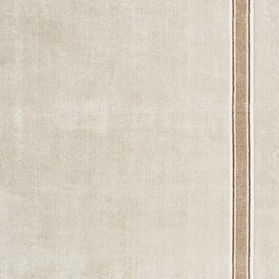 Gray Ivory and Cream Geometric Non Skid Area Rug Photo 5