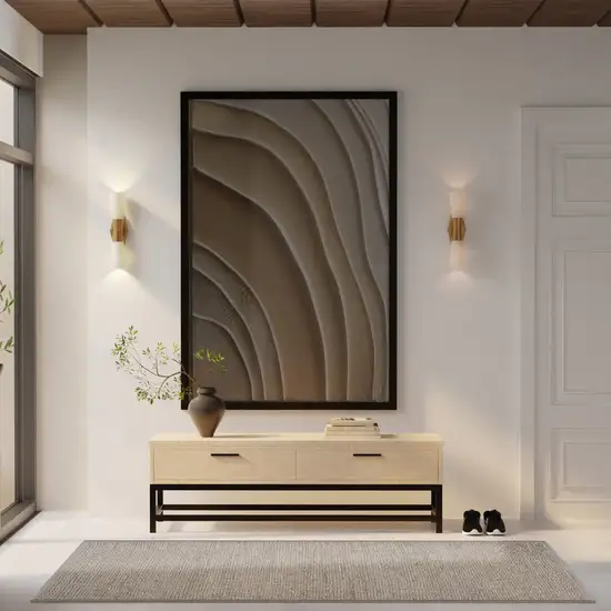 Gray Jute Hand Woven Area Rug Photo 4