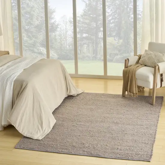 Gray Jute Hand Woven Area Rug Photo 4