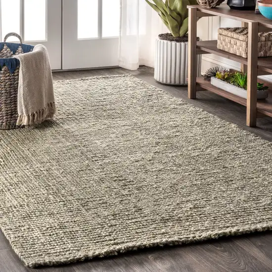 Gray Jute Handmade Area Rug Photo 5