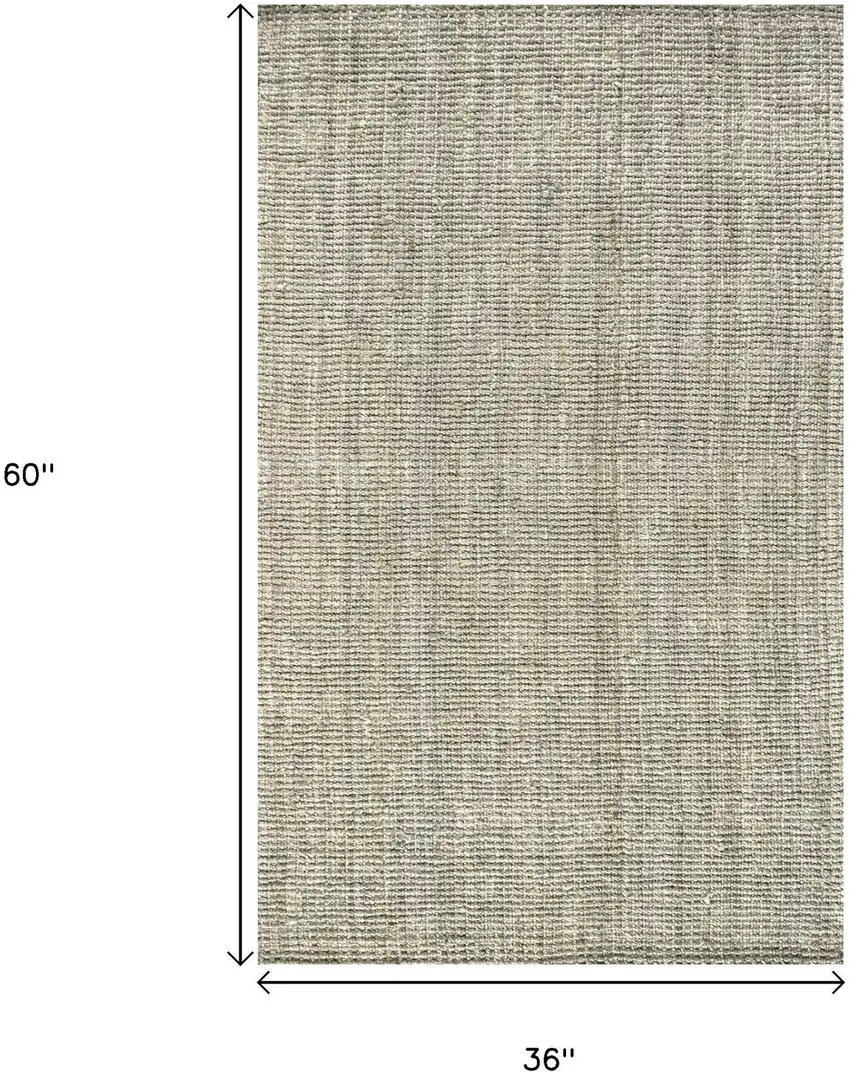 Gray Jute Handmade Area Rug Photo 7