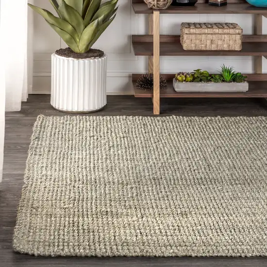 Gray Jute Handmade Area Rug Photo 8
