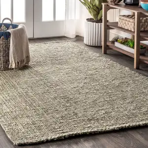 Photo of Gray Jute Handmade Area Rug