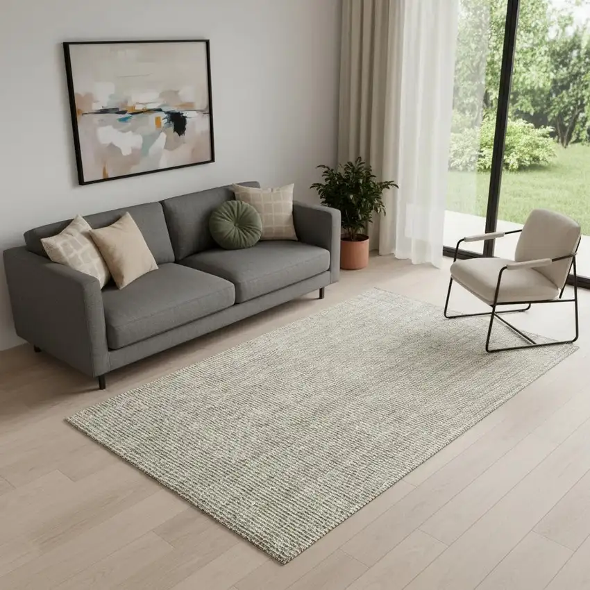 Gray Jute Handmade Area Rug Photo 2