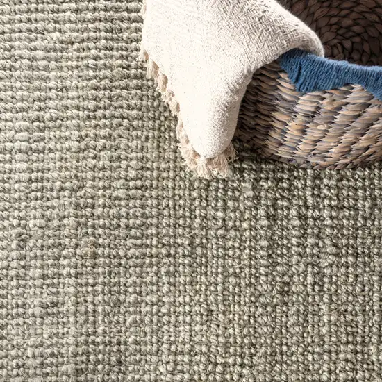 Gray Jute Handmade Area Rug Photo 5