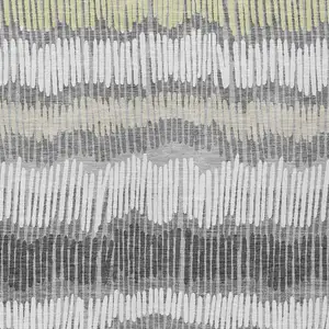 Photo of Gray Light Green And Ivory Striped Washable Indoor Outdoor Area Rug