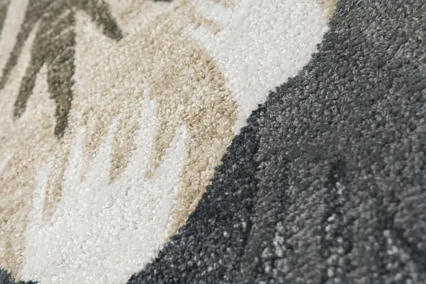 Gray Mauve And Ivory Floral Hand Tufted Area Rug Photo 2
