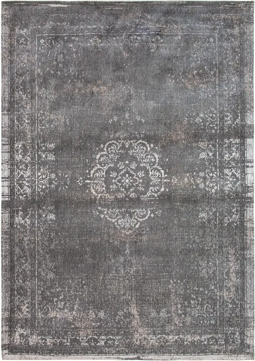 Gray Medallion Non Skid Area Rug Photo 2