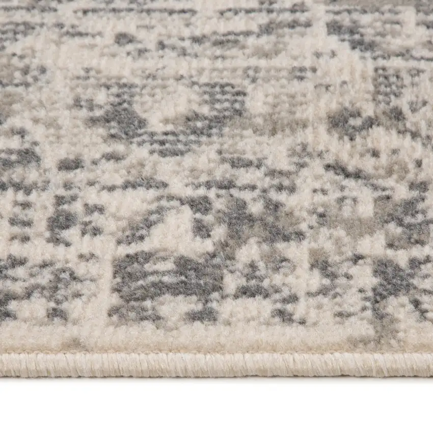 Gray Medallion Power Loom Area Rug Photo 9