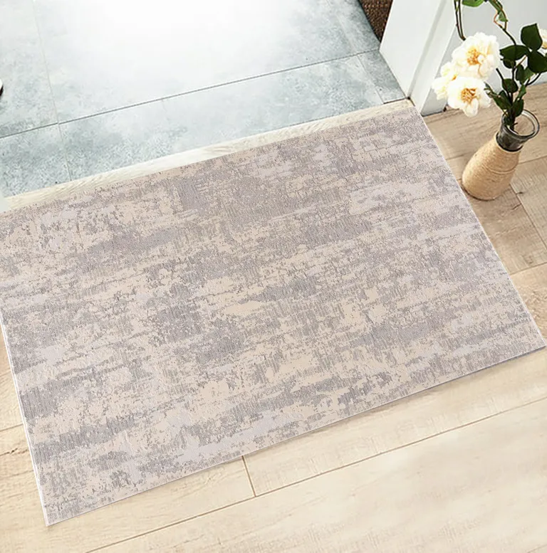 Gray Metro Modern Abstract Area Rug Photo 4