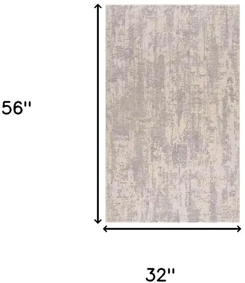 Gray Abstract Dhurrie Area Rug Photo 9