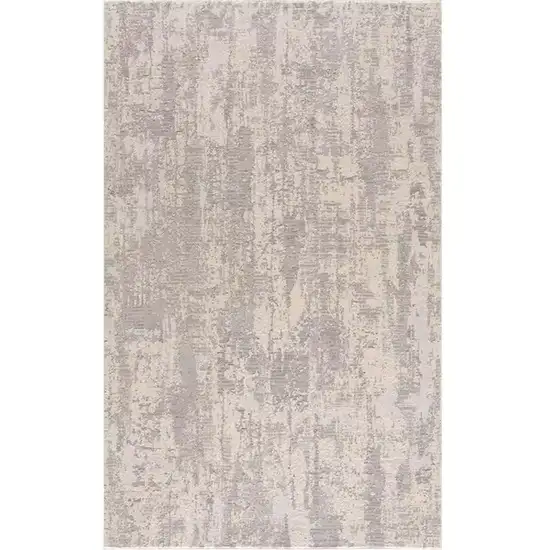 Gray Abstract Dhurrie Area Rug Photo 1