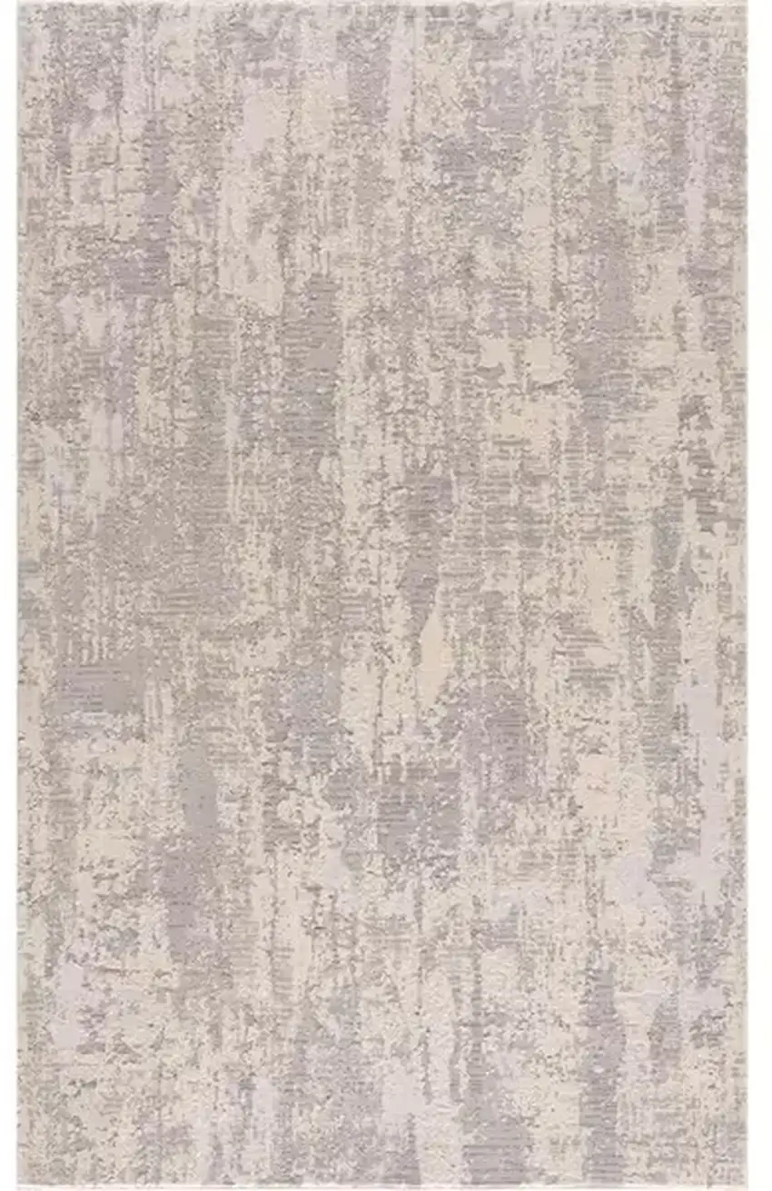 Gray Abstract Dhurrie Area Rug Photo 1